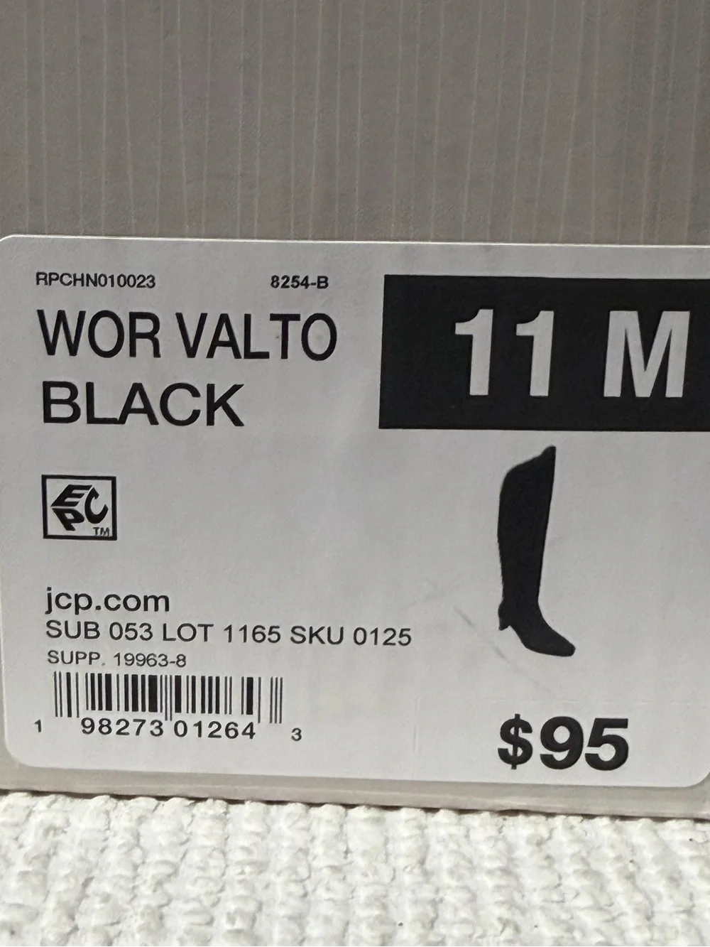 Worthington Palmetto Faux Suede Over the Knee Black High Boots Size 11M *NIB*